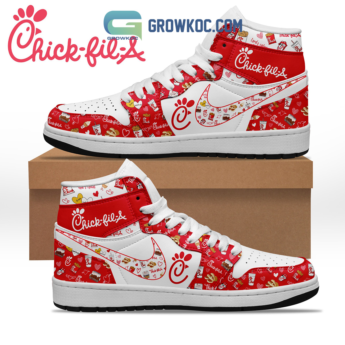 Chick fil A Drink Fan Air Jordan 12B1 Iz9NJ