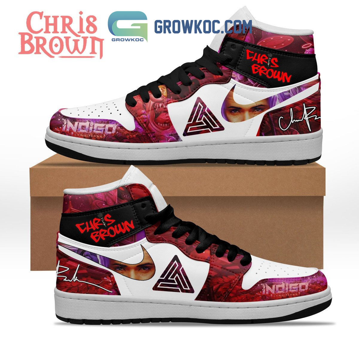 Chris Brown Fan Air Jordan 1 Shoe2B1 Y9pnn