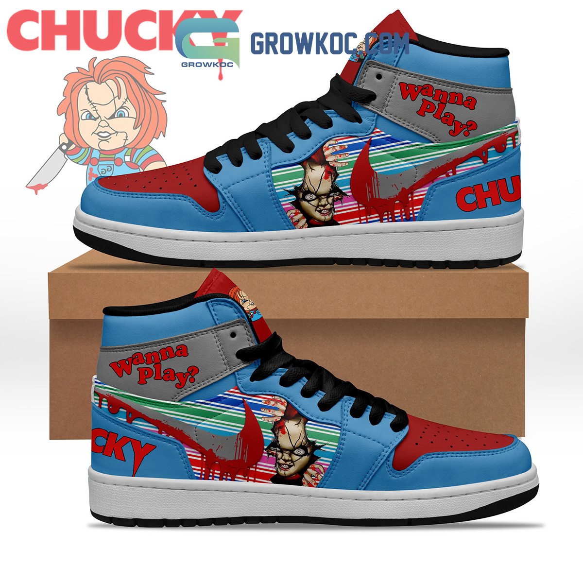 Chucky Child Play Wanna Play Air Jordan 12B1 724BE