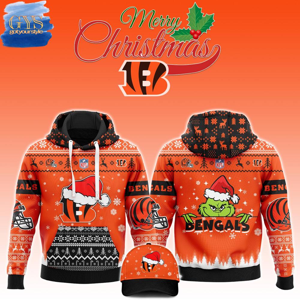Cincinnati Bengals 2024 Christmas Limited Edition Hoodie 1