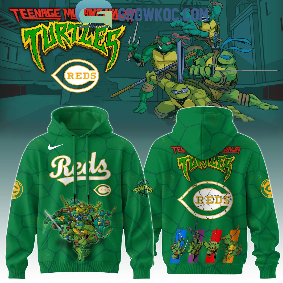 Cincinnati Reds MLB Ninja Turtles 2025 Special Hoodie T Shirt 1 yCWzQ