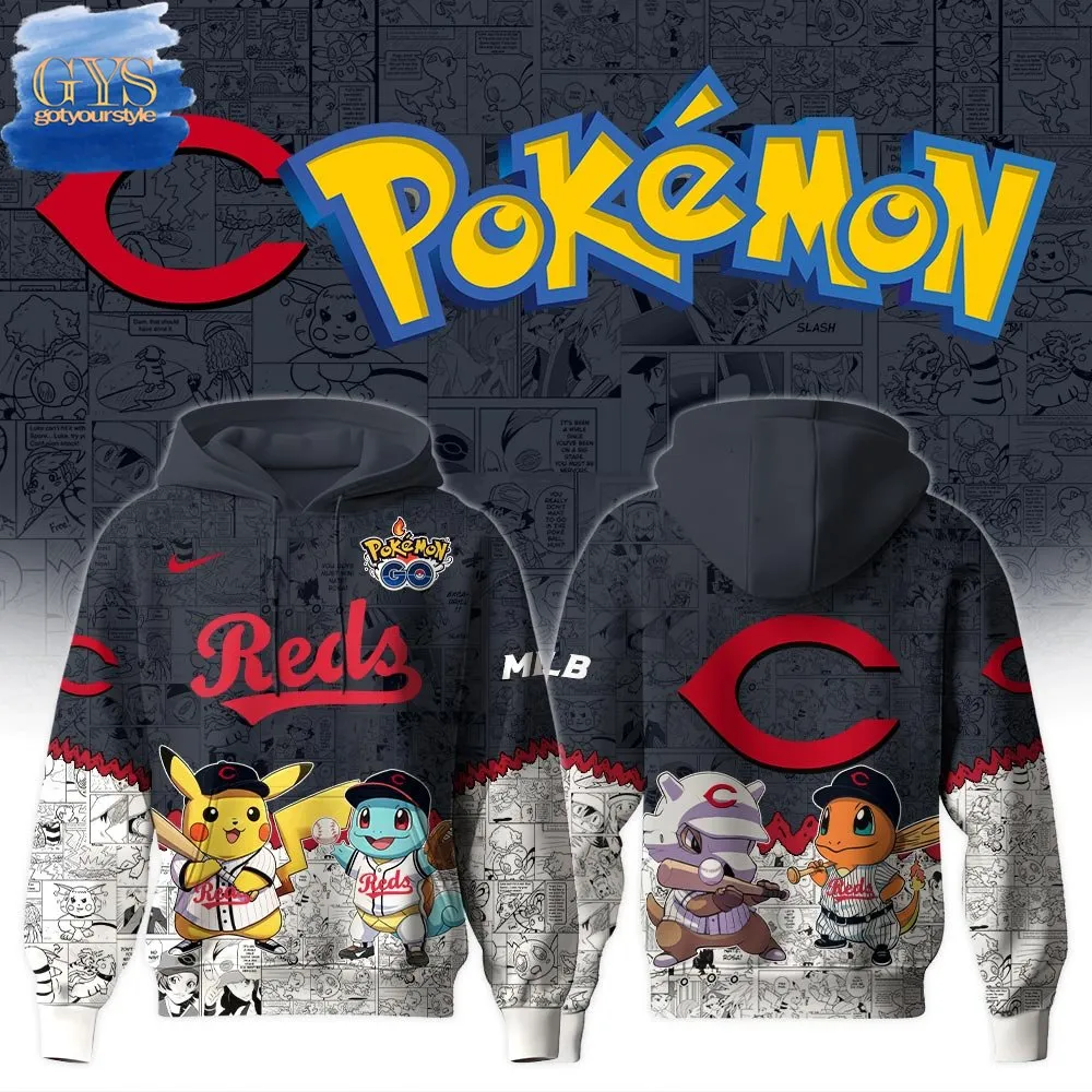 Cincinnati Reds x Pokemon GO Special Edition Hoodie 1