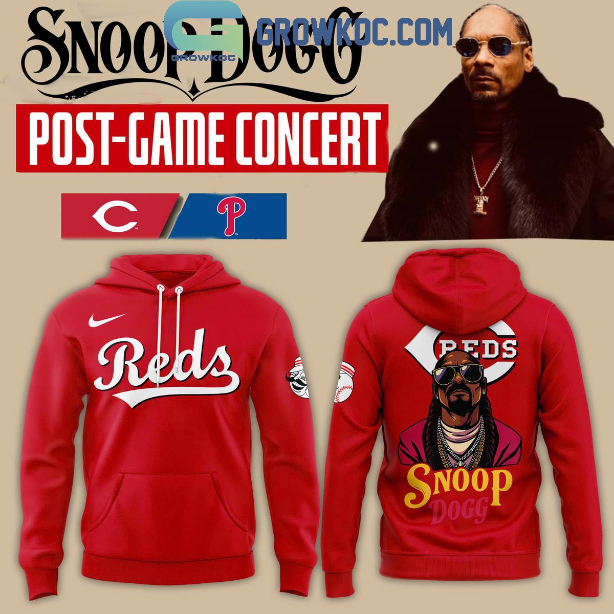 Cincinnati Reds x Snoop Dogg Post Game Concert Hoodie Shirt 1 t477A