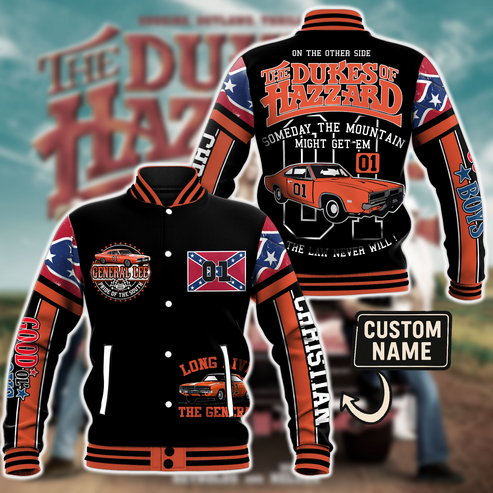 Classic Design The Dukes Of Hazzard Movie Baseball Jacket