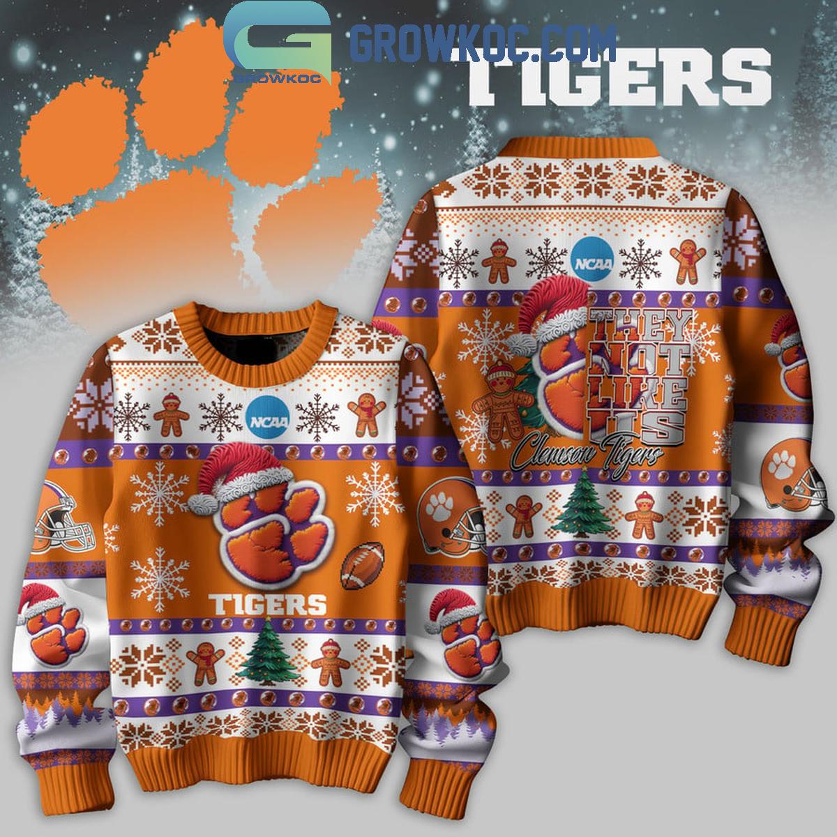 Clemson Tigers Football They Not Like Us Christmas Ugly Sweater 1 1GCT1