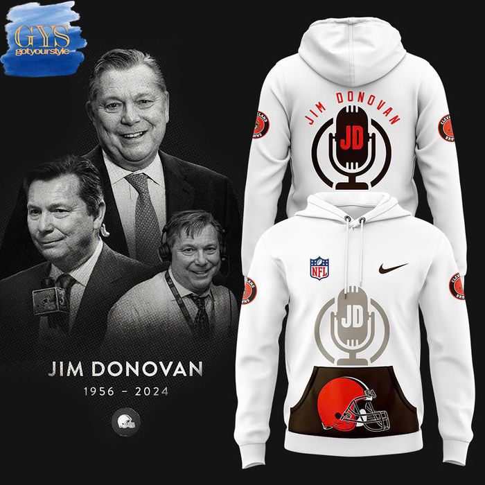Cleveland Browns Jim Donovan Voice Special Edition Hoodie 1