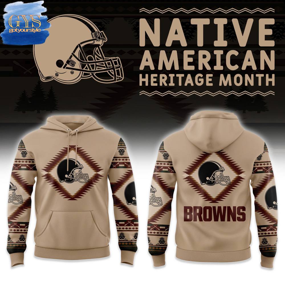 Cleveland Browns NFL x National Native American Heritage Month Limited Edition Hoodie 1