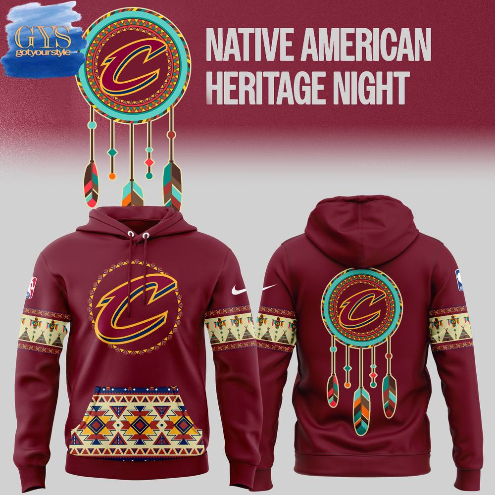 Cleveland Cavaliers Native American Heritage Night 2024 Limited Edition Hoodie 1