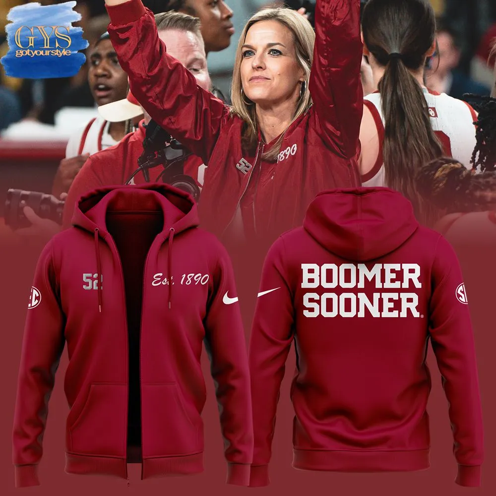Coach Jennie Oklahoma Basketball Special Edition Zip Hoodie 1