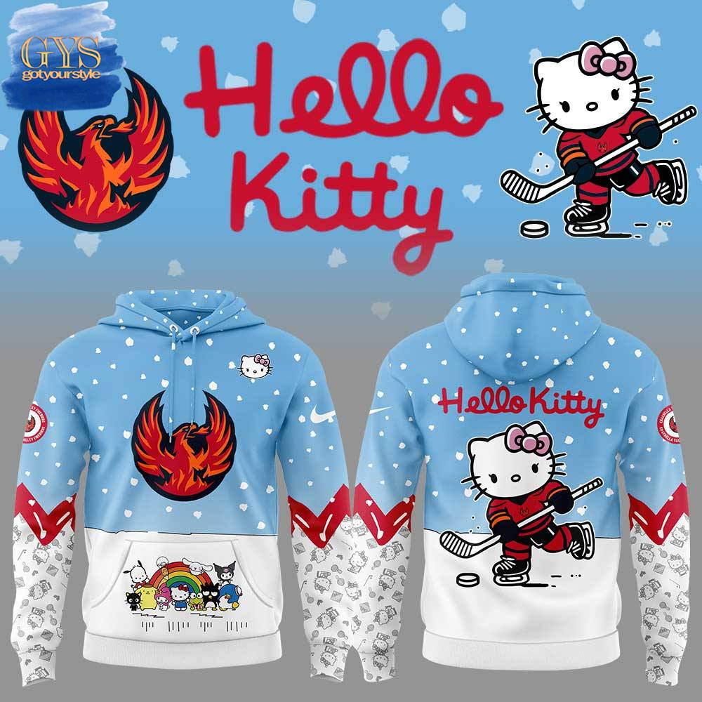 Coachella Valley Firebirds Hello Kitty 2025 Limited Edition Hoodie 1
