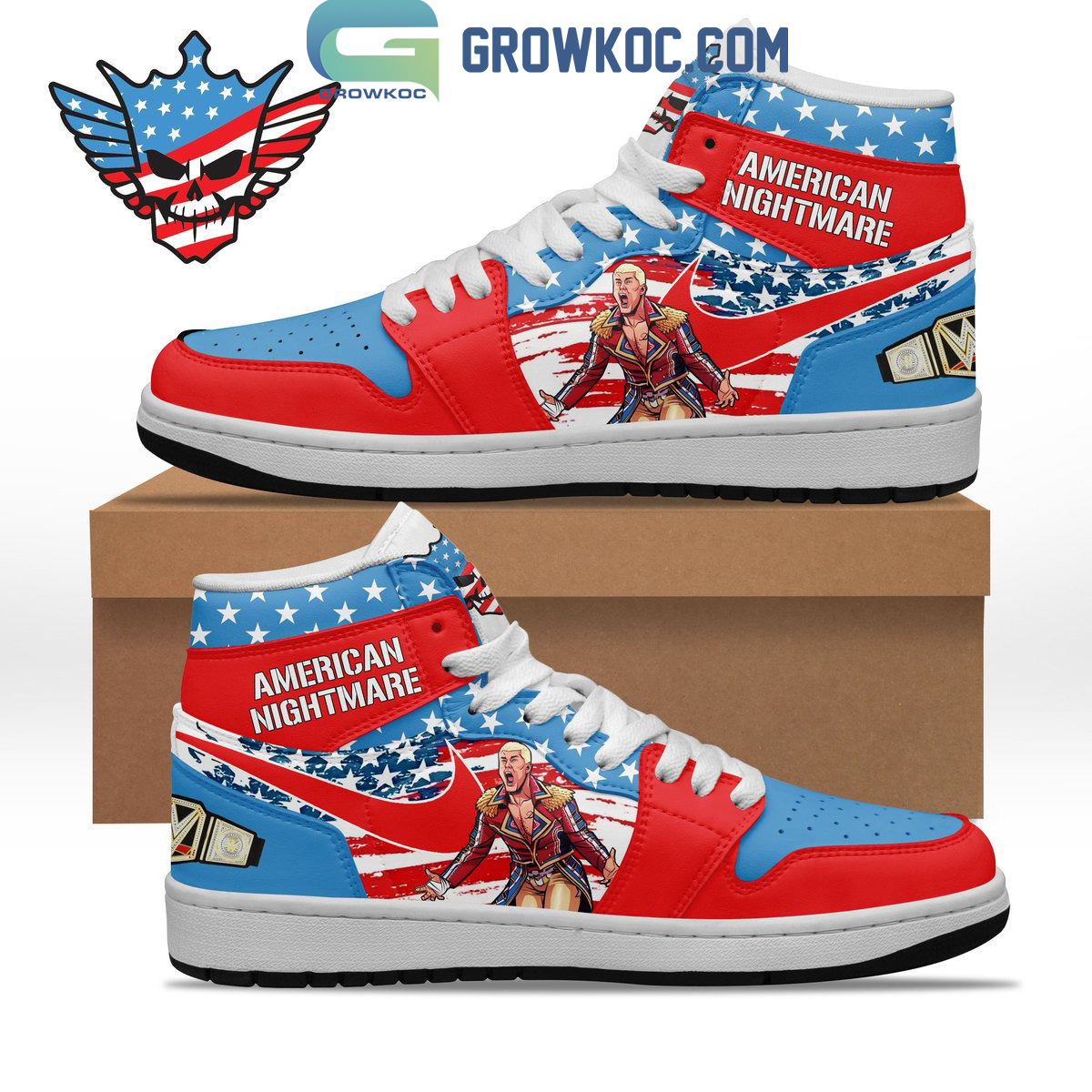 Cody Rhodes American Nightmare Fan Star Air Jordan 1 Shoes2B1 RgCth