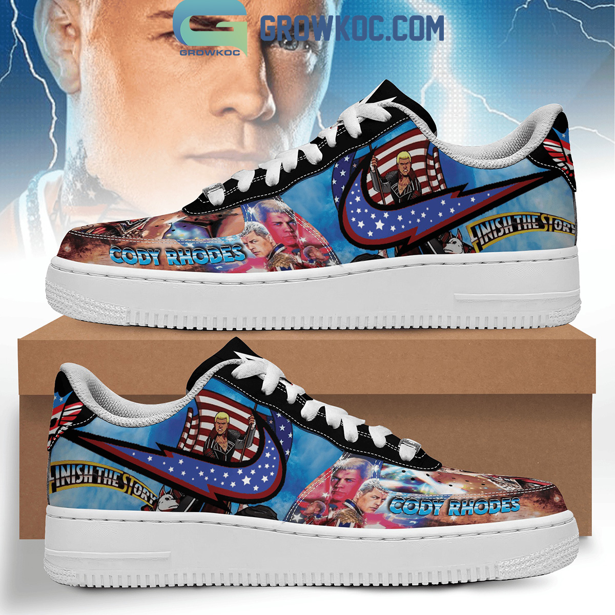 Cody Rhodes Finish The Story Fan Air Force 1 Shoes2B1 0rnQx
