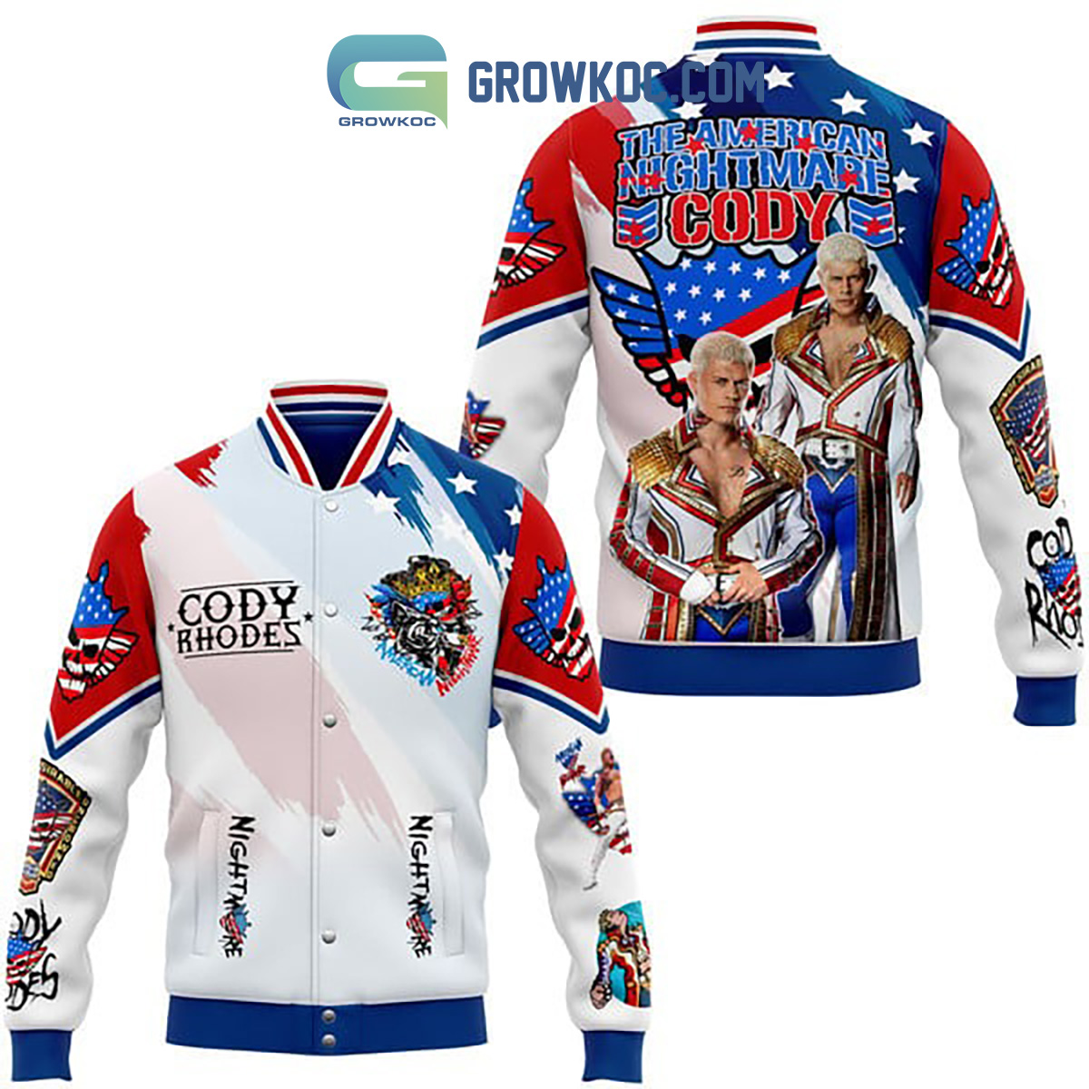 Cody Rhodes The American Nightmare Cody Baseball Jacket2B1 Xgaz2