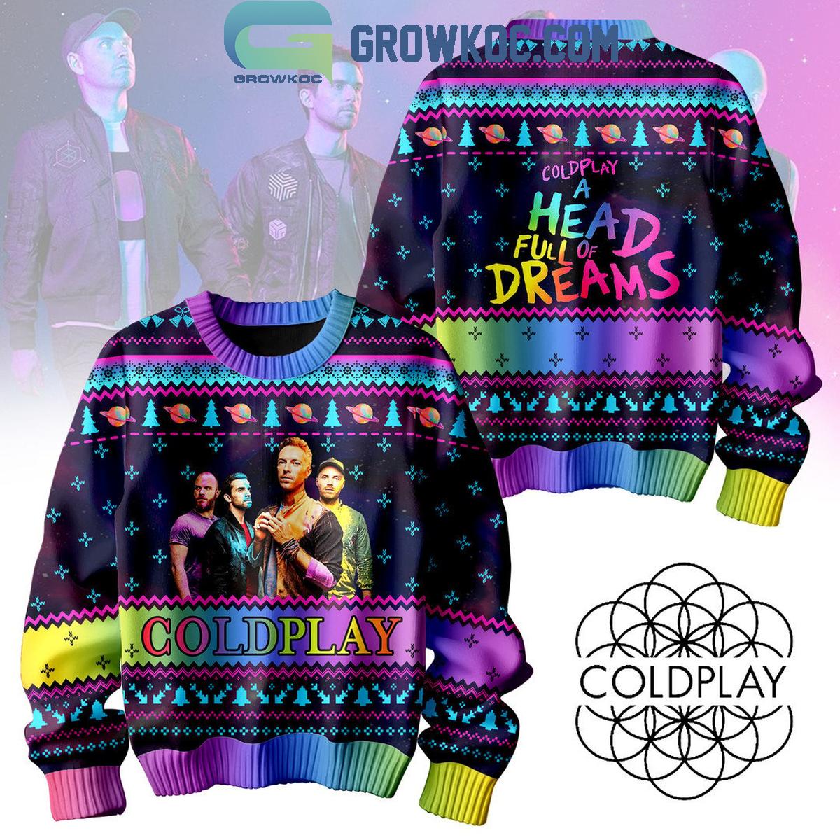 Coldplay In Christmas A Head Full Of Dreams Ugly Sweater 1 7I4FJ