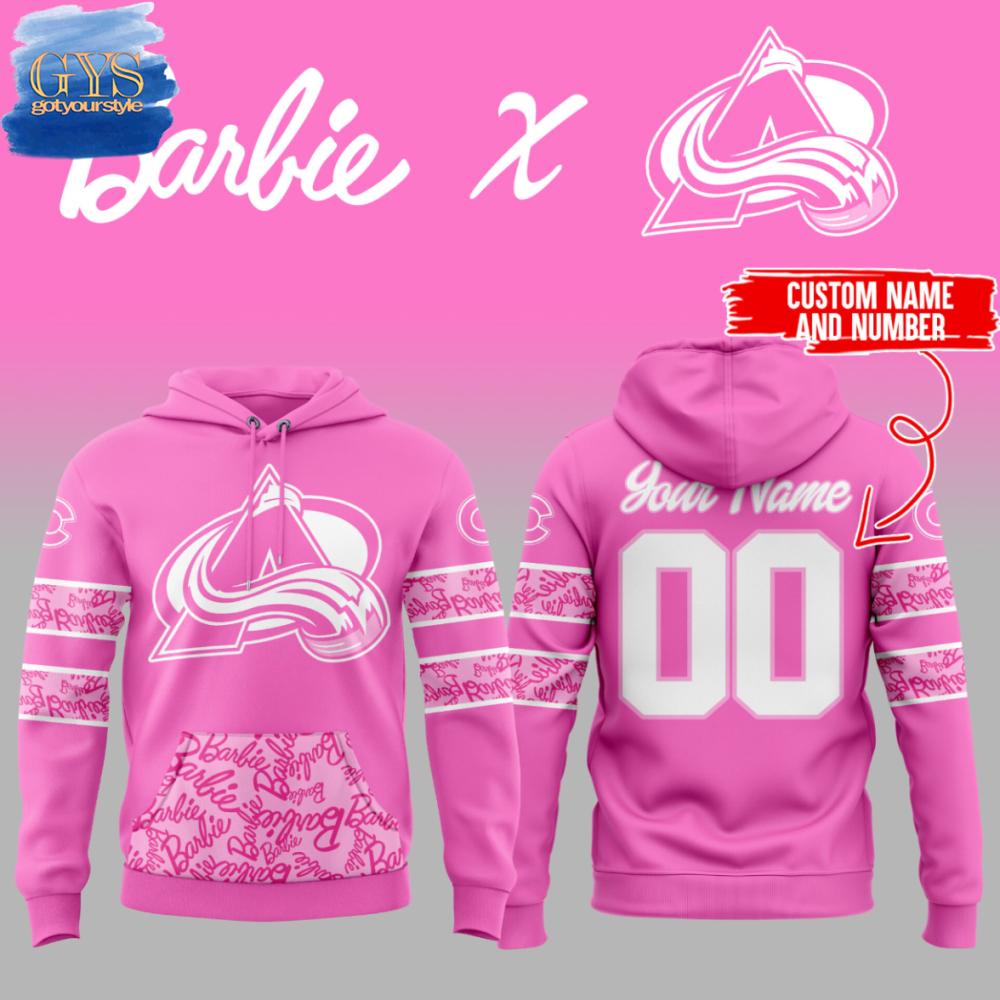 Colorado Avalanche Barbie Night 2025 Hoodie 1