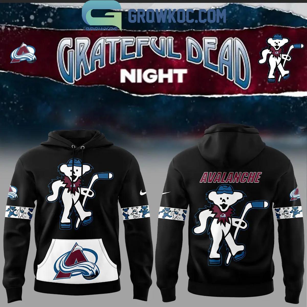 Colorado Avalanche Hockey Team The Memories Of Grateful Dead Night Hoodie T Shirt 1 2yD45