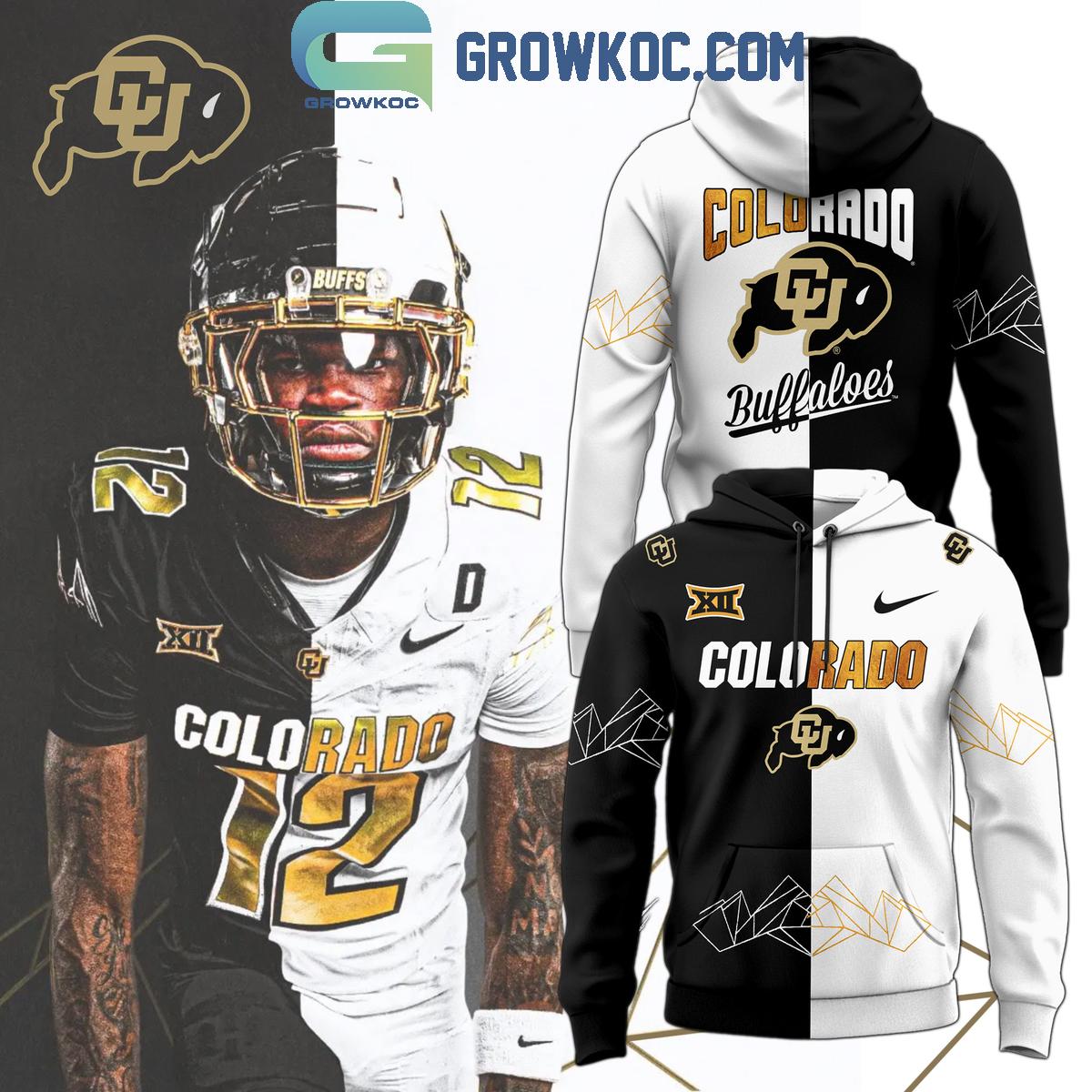 Colorado Buffaloes 2024 Black x White Edition Hoodie T Shirt 1 oDOLD