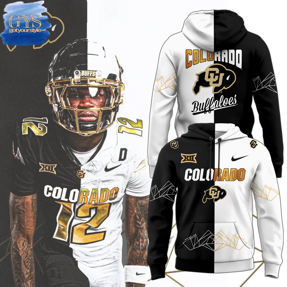 Colorado Buffaloes Black And White Special Edition Hoodie 1