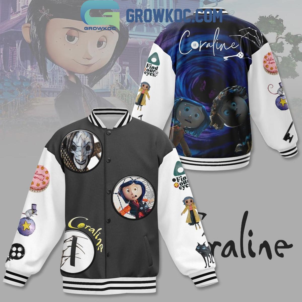 Coraline Find Your Eyes Baseball Jacket 1 A1yHp Coraline Find Your Eyes Baseball Jacket 1 A1yHp