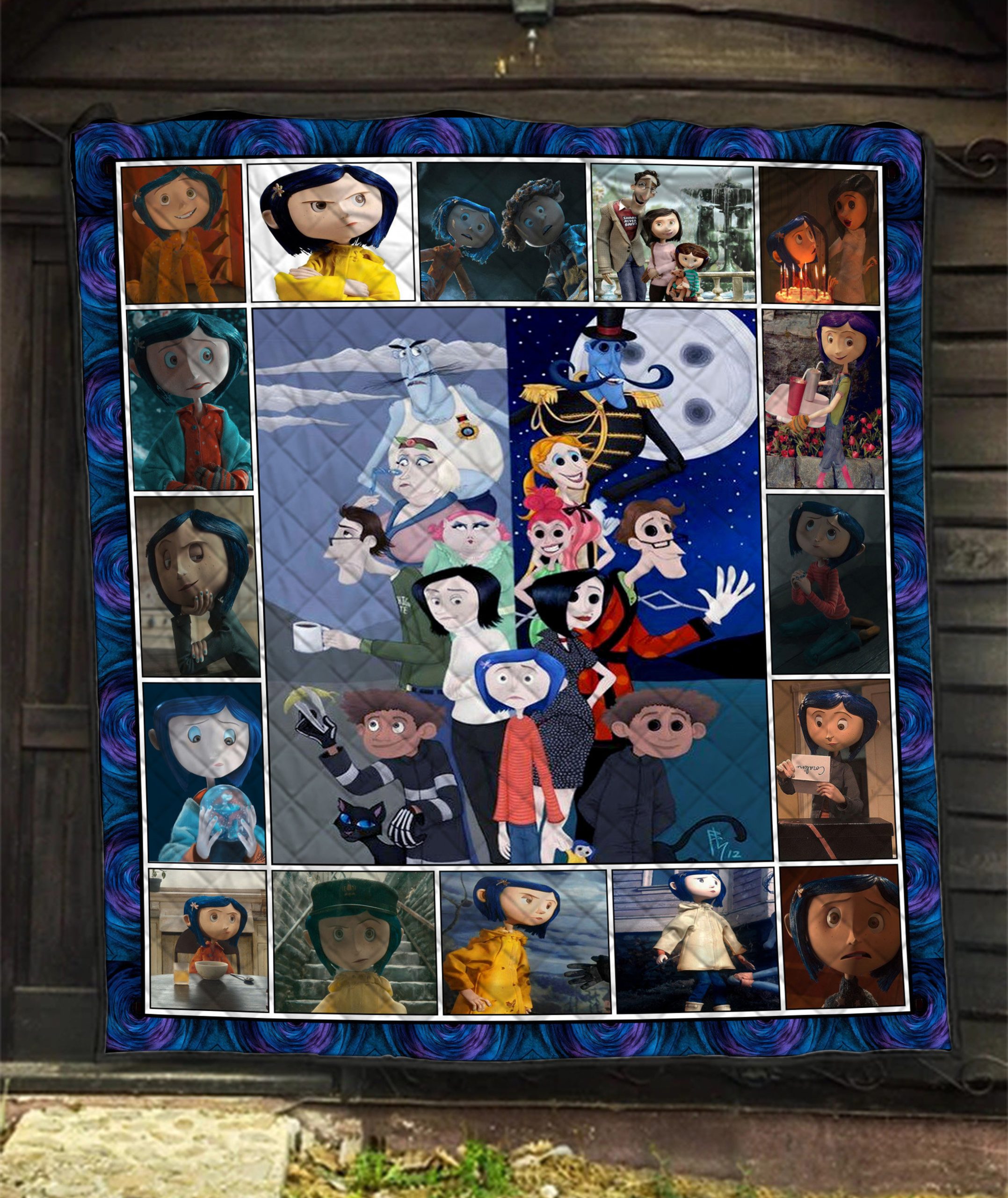 Coraline Quilt Blanket Fan Lover Cotton Quilting King Queen Kids Youth Bedding 0
