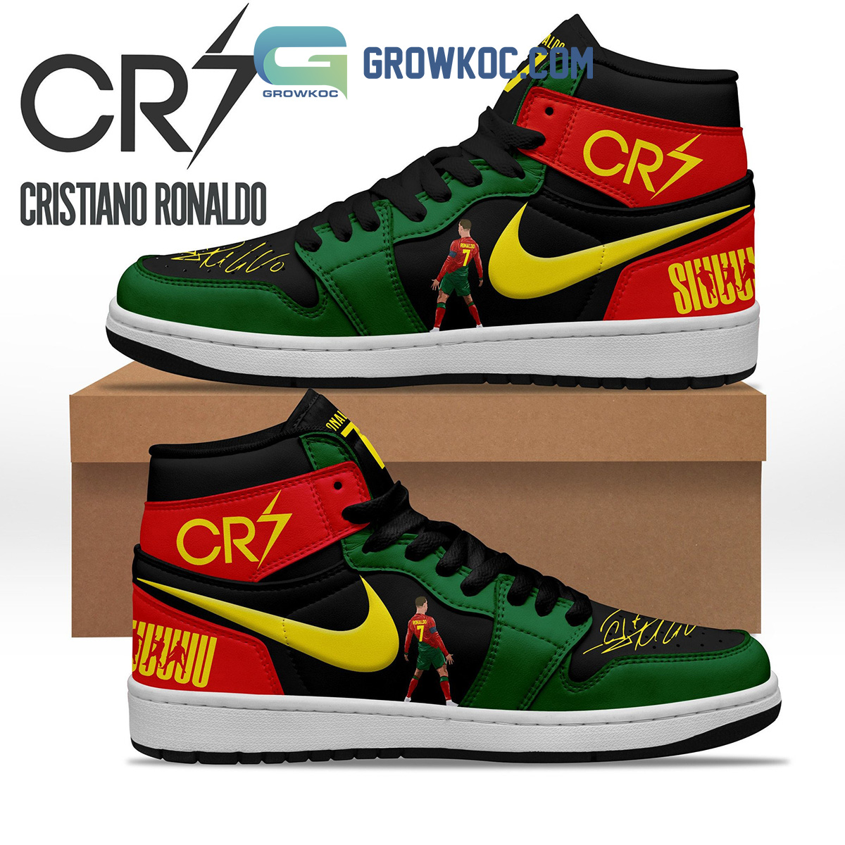 Cristiano Ronaldo CR7 Fan Air Jordan 1 Shoe2B1 T2MHn