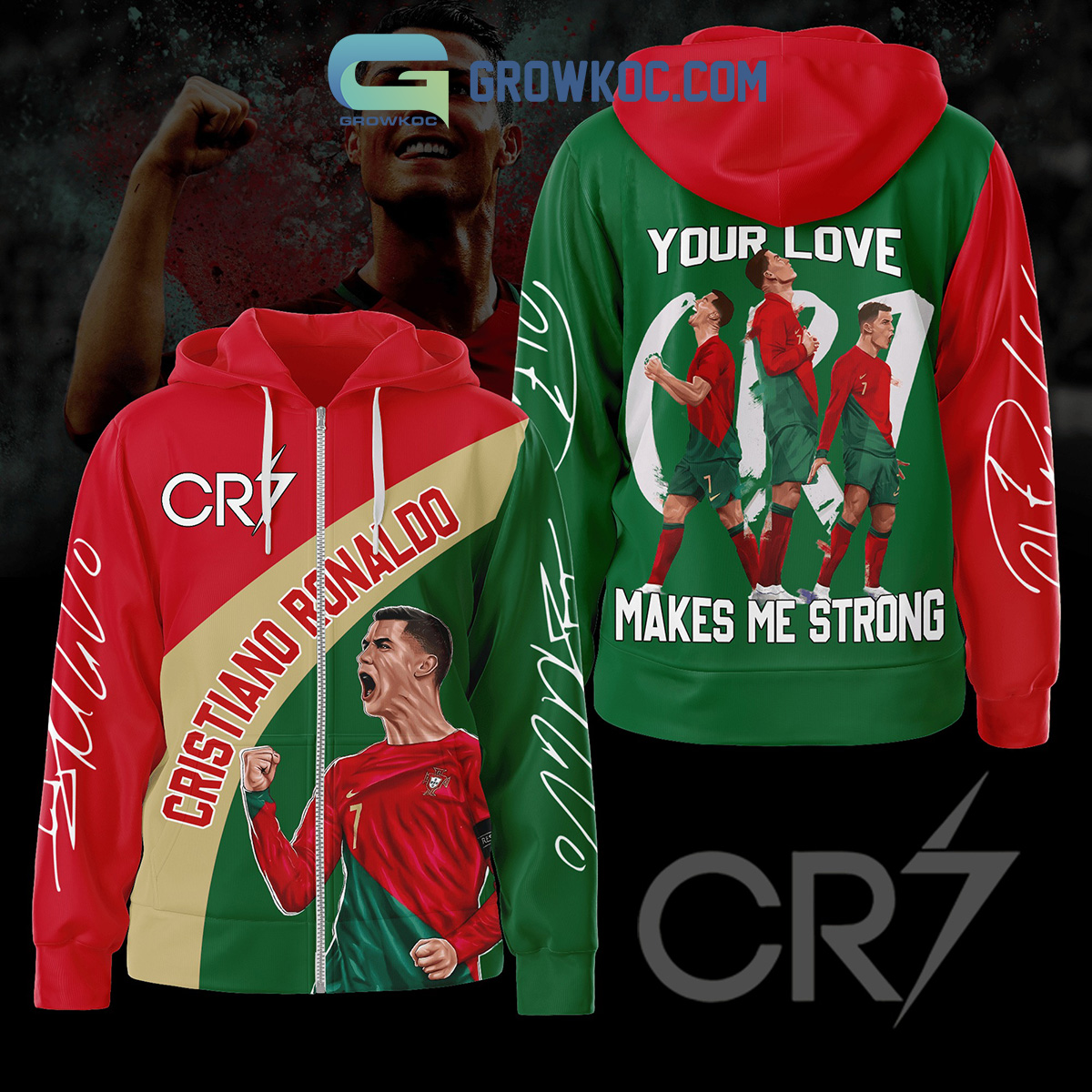 Cristiano Ronaldo Potugal Football Star Hoodie Shirts2B1 j5aEo