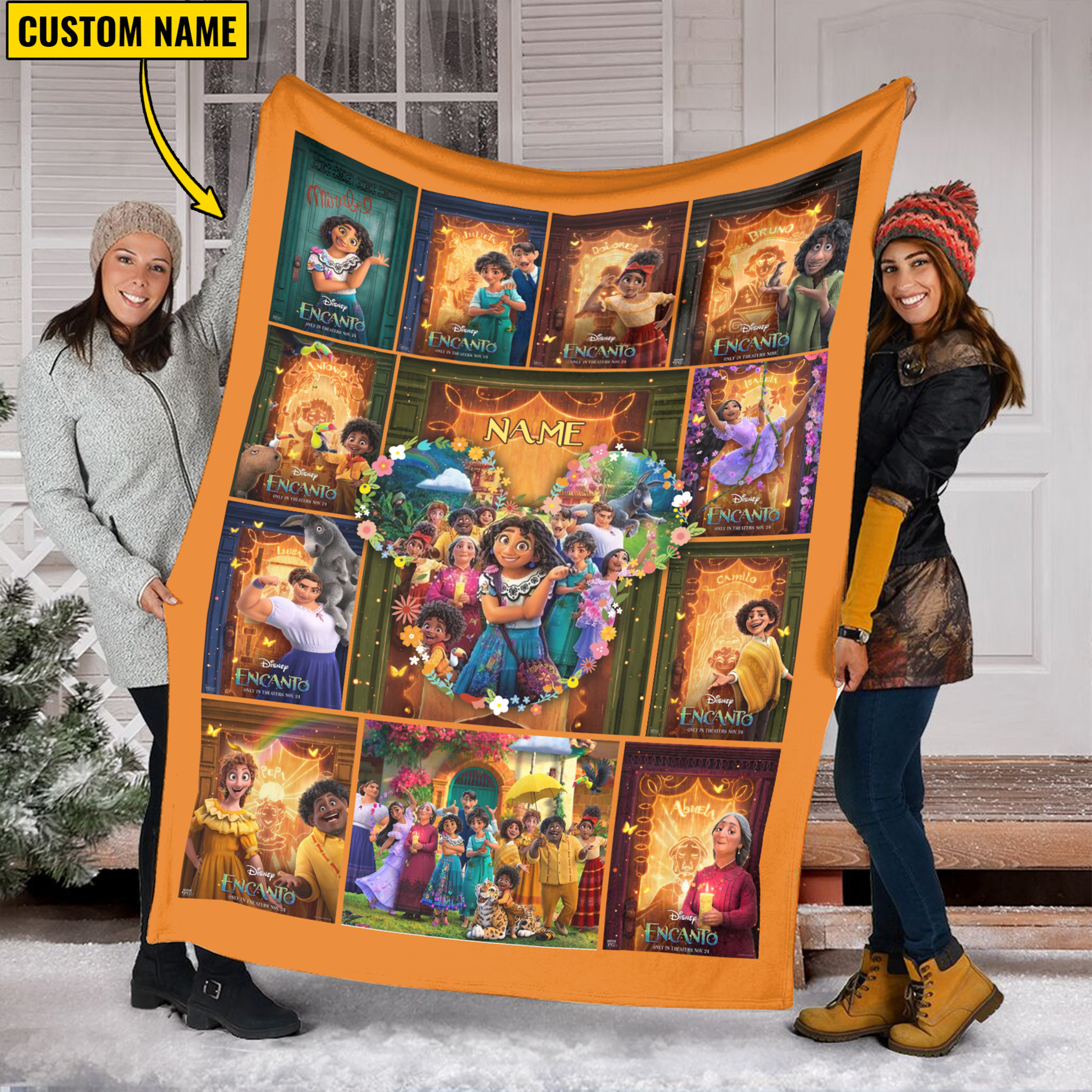 Custom Name Encanto Quilt Blanket Ideal Gift for Encanto Fans and Birthday Parties 0