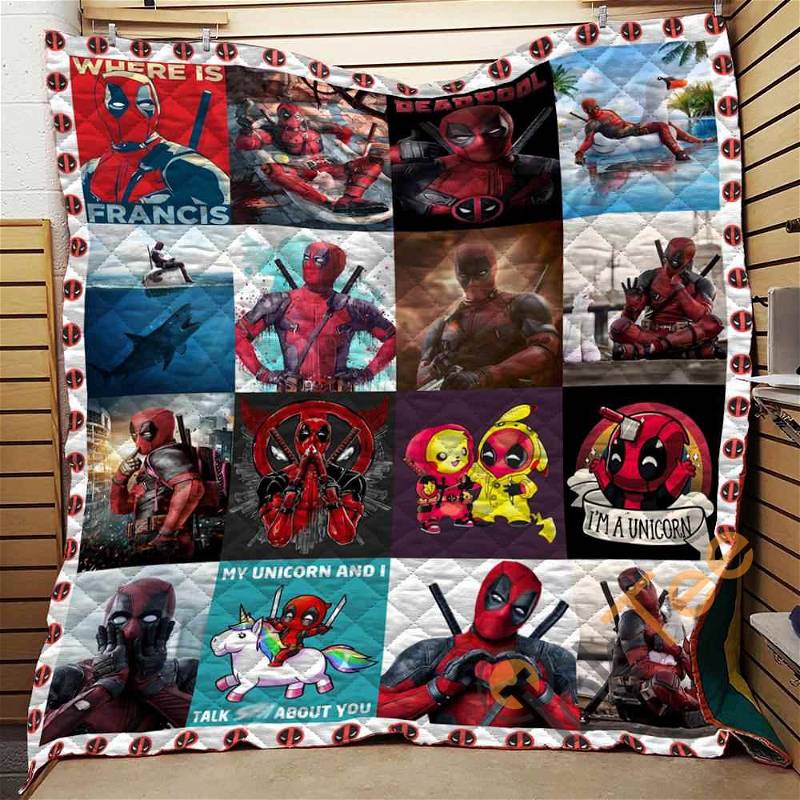 Customizable Deadpool Quilt Blanket And Bedding Set 0