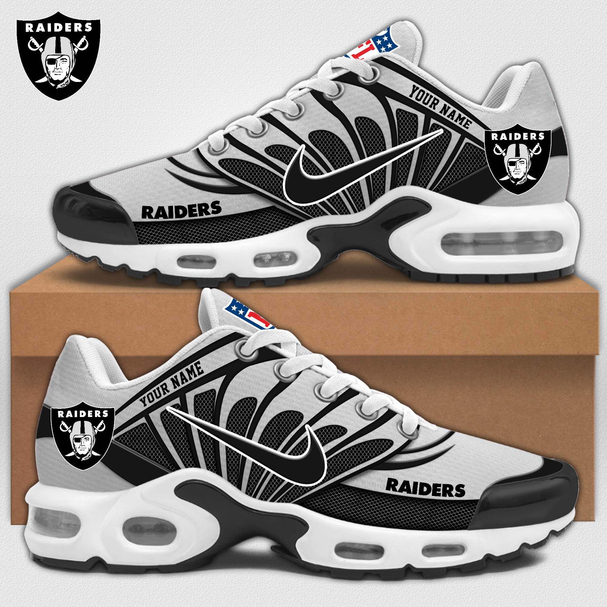 DCC GF00017 LasVegasRaidersNFLSHOES HoodieFront