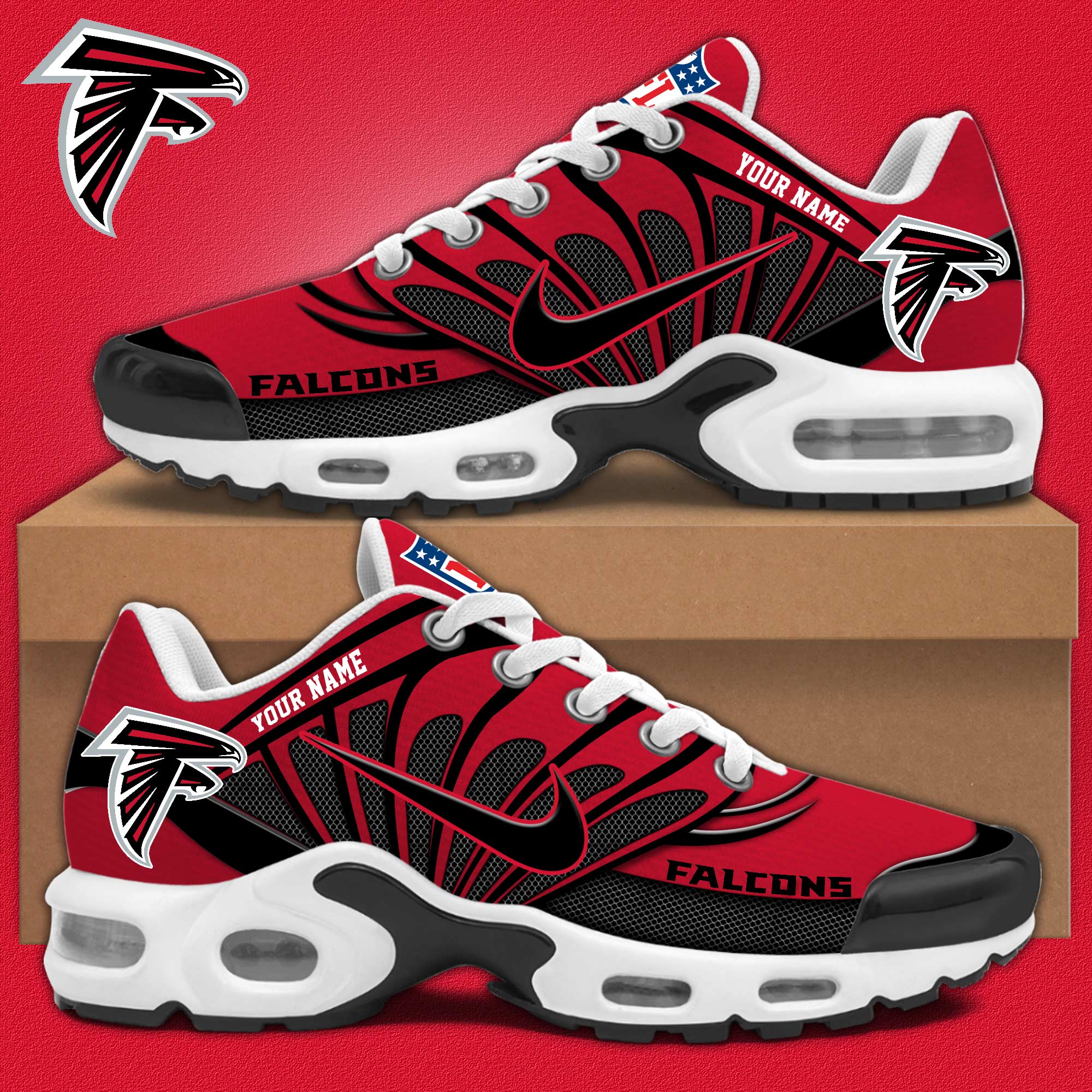 DCC GF0002 AtlantaFalconsNFLSHOES HoodieBack