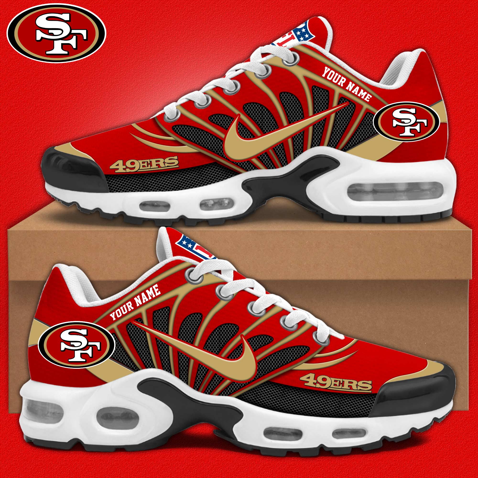 DCC GF00028 SanFrancisco49ersNFLSHOES HoodieFront