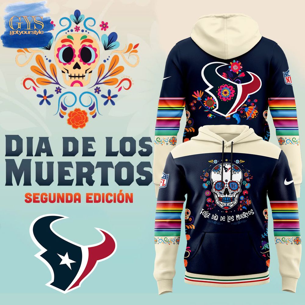 Da De Los Muertos 2024 Houston Texans Hoodie 1
