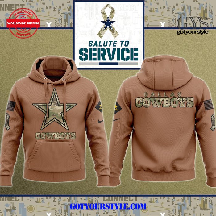 Dallas Cowboys Salute To Service Veterans 2024 Limited Hoodie 1