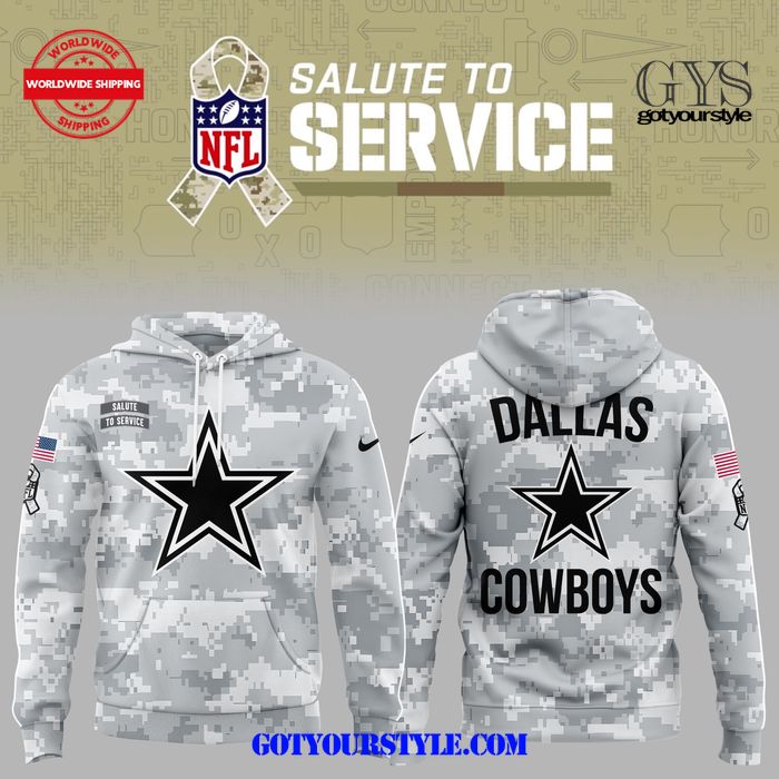 Dallas Cowboys Salute to Service 2024 Hoodie 1