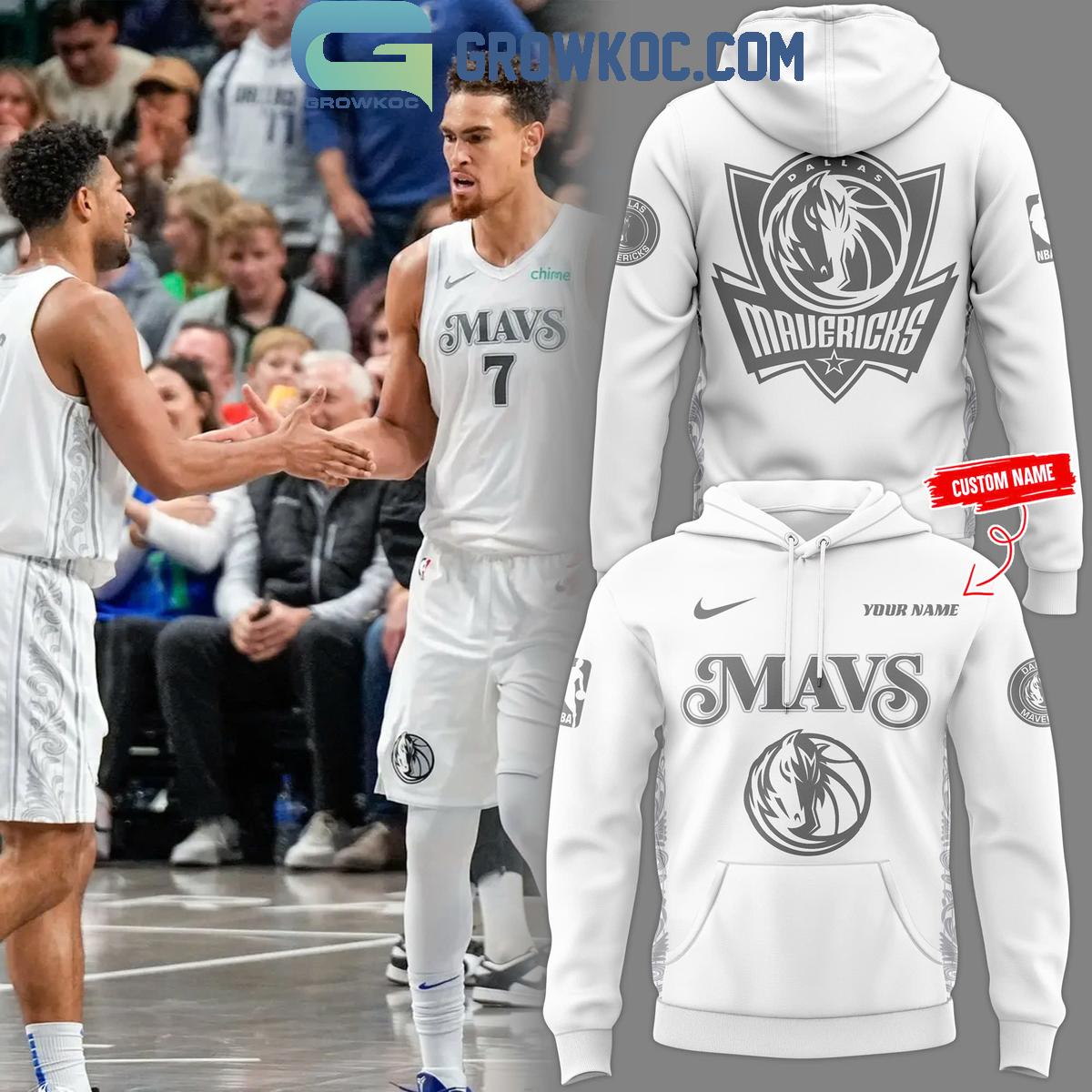 Dallas Mavericks 2024 2025 New Season Full White Personalized Hoodie T Shirt 1 IhYBA