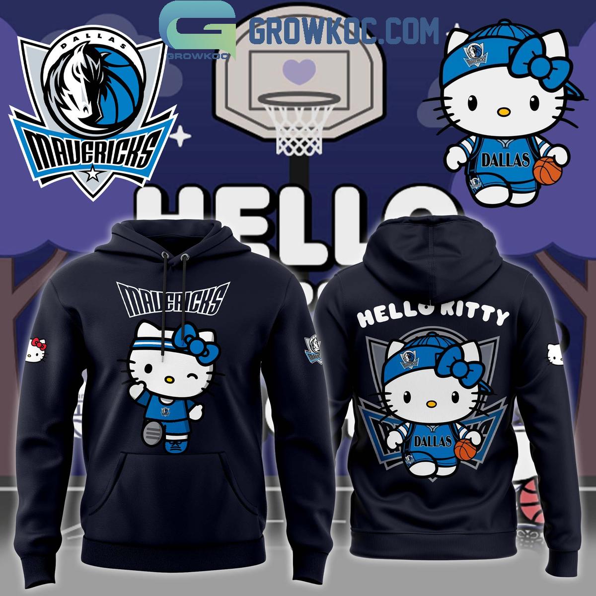 Dallas Mavericks Hello Kitty Just Stay Cool 2024 Hoodie T Shirt 1 V46sD