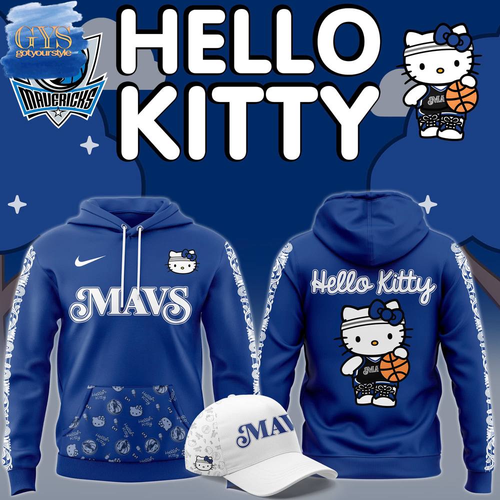 Dallas Mavericks NBA Hello Kitty Limited Edition Hoodie 1