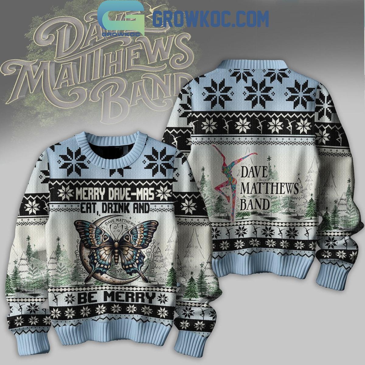 Dave Matthews Band 2024 Merry Dave mas Christmas Ugly Sweater 1 jYbwe