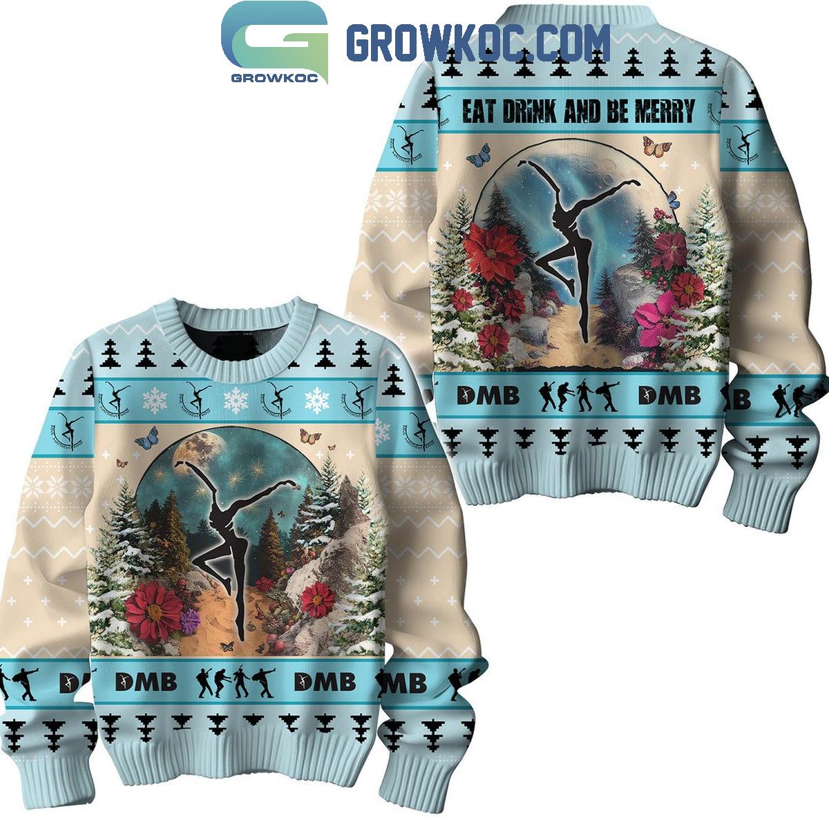Dave Matthews Band DMB Eat Drink And Be Merry Christmas 2024 Ugly Sweater 1 0JDer