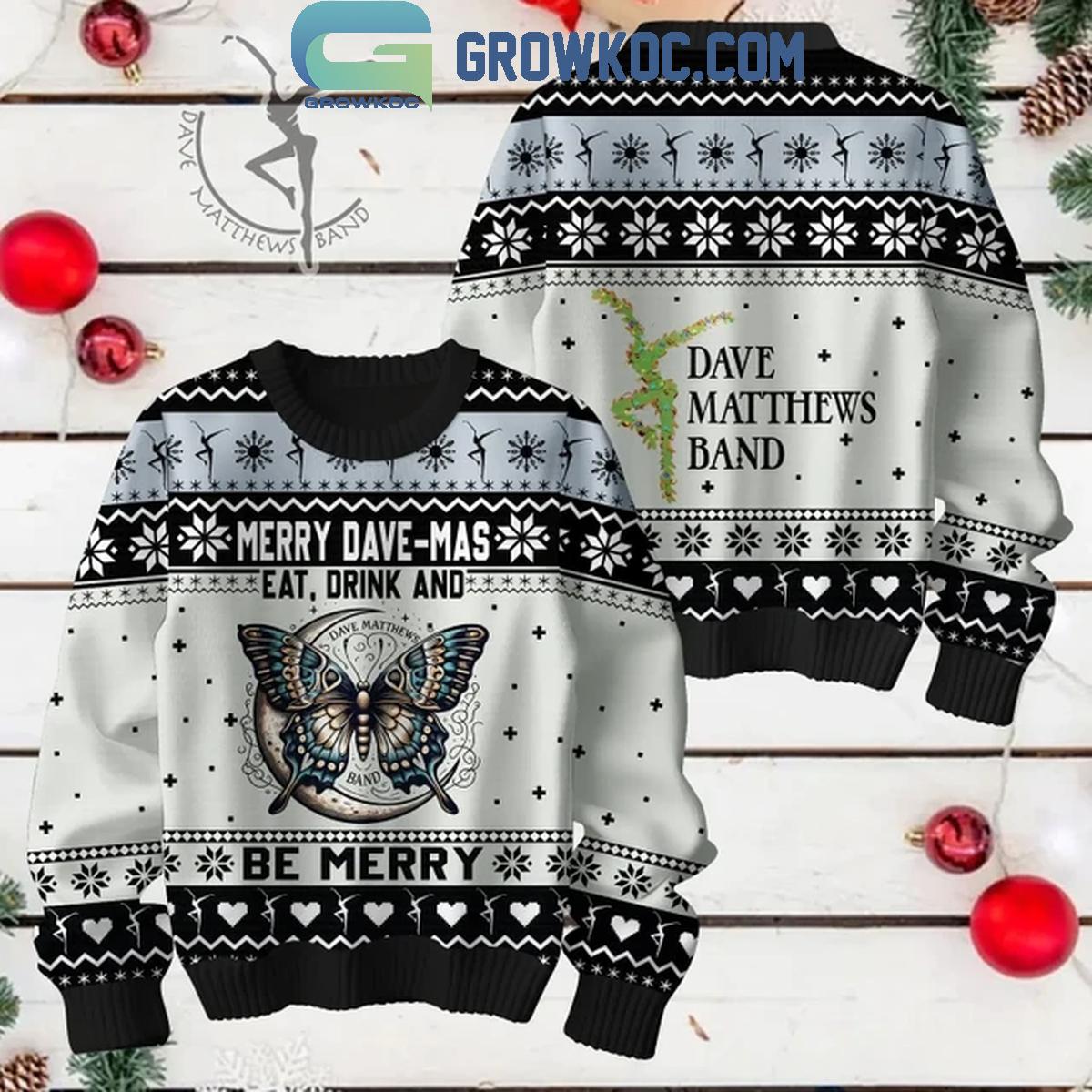 Dave Matthews Band Eat Drink 2024 Merry Christmas Holidays Ugly Sweater 1 a2oip