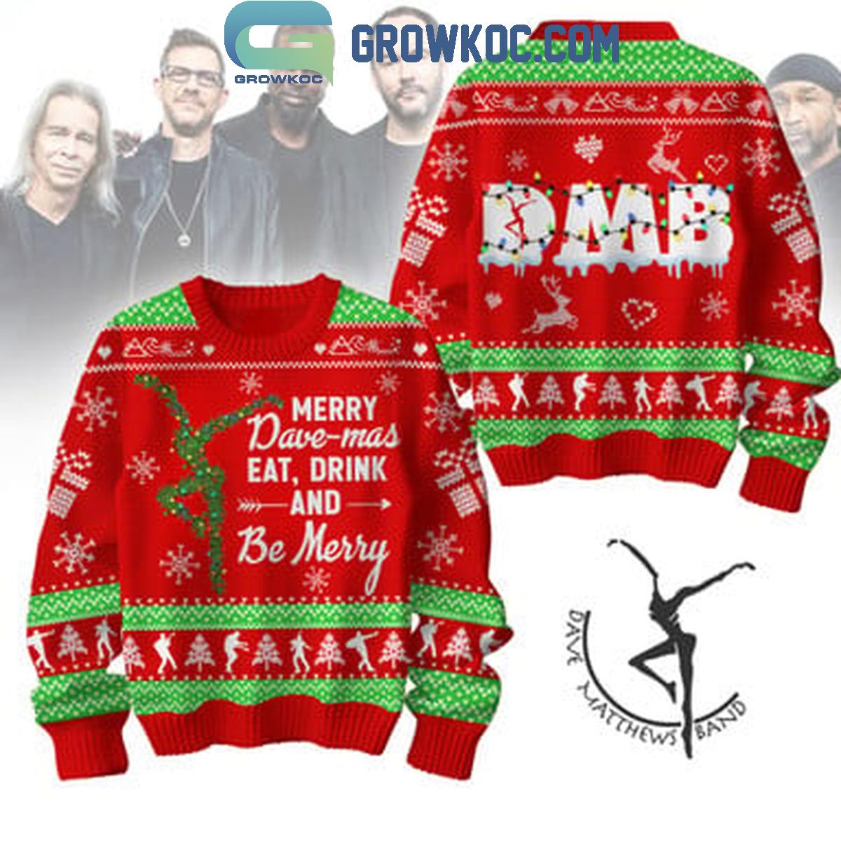 Dave Matthews Band Merry Dave mas Eat Drink DMB Christmas 2024 Ugly Sweater 1 ohqz2