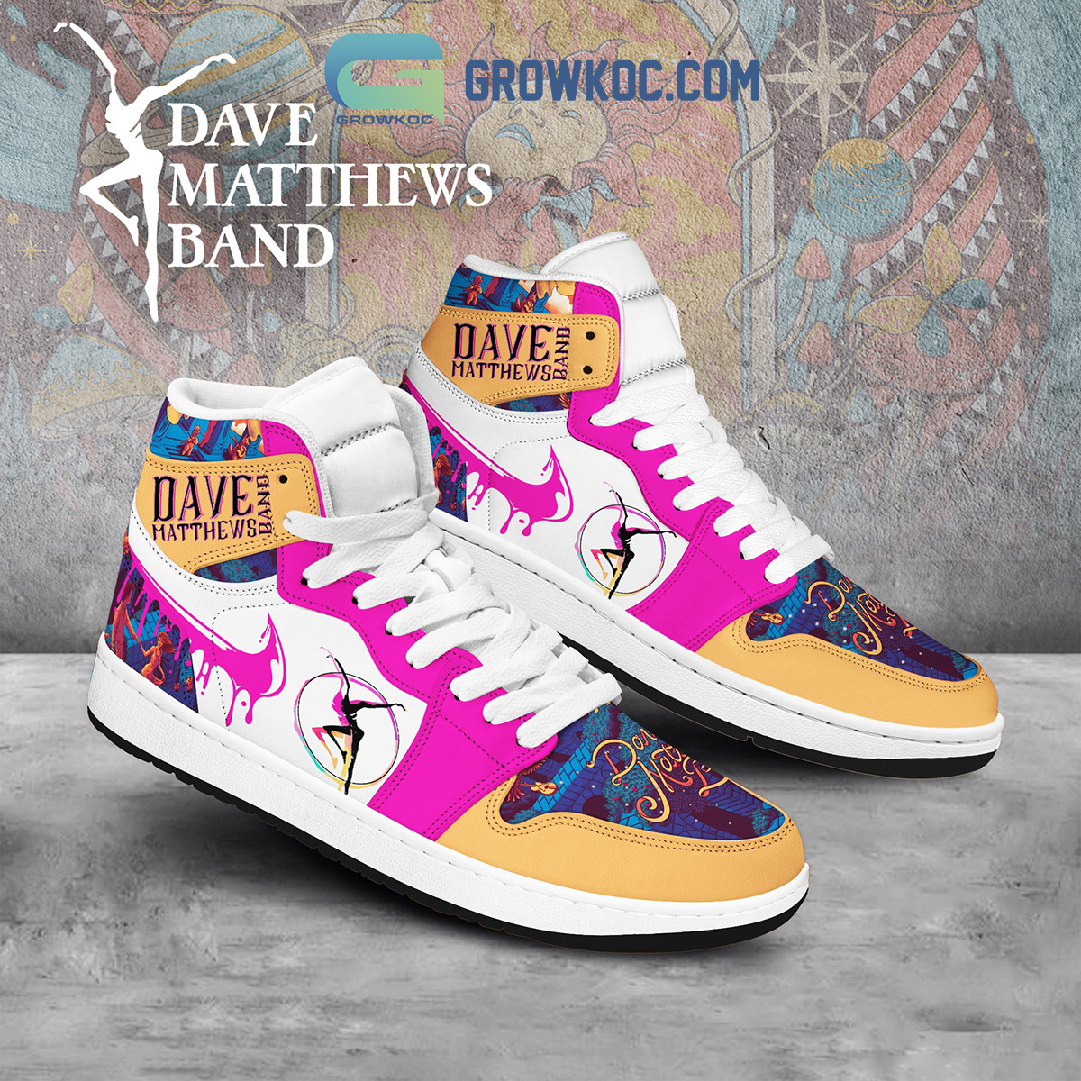 Dave Matthews Band White Lace Air Jordan 1 Shoes 2B1 Ww36n