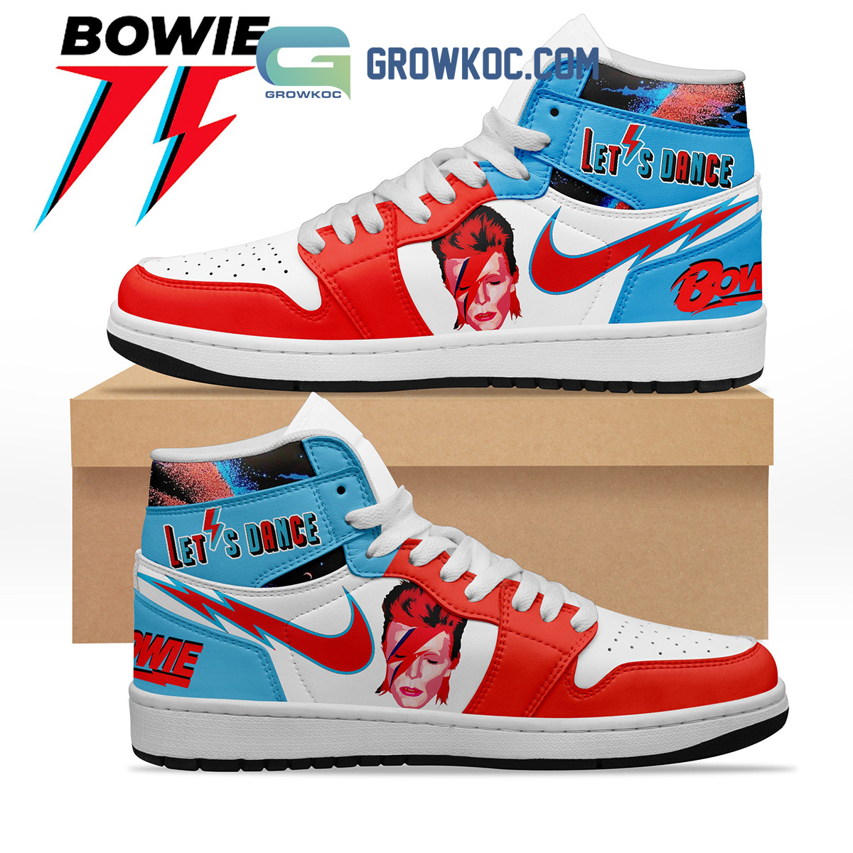 David Bowie Lets Dance Air Jordan 1 Shoe2B1 jzyFL