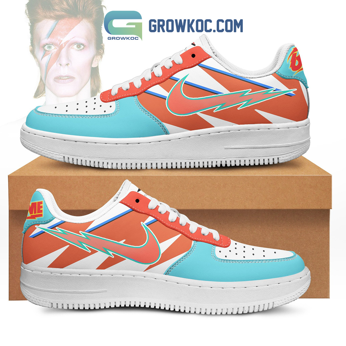 David Bowie Stardust Star Fan Air Force 1 Shoes2B1 hJ1nD