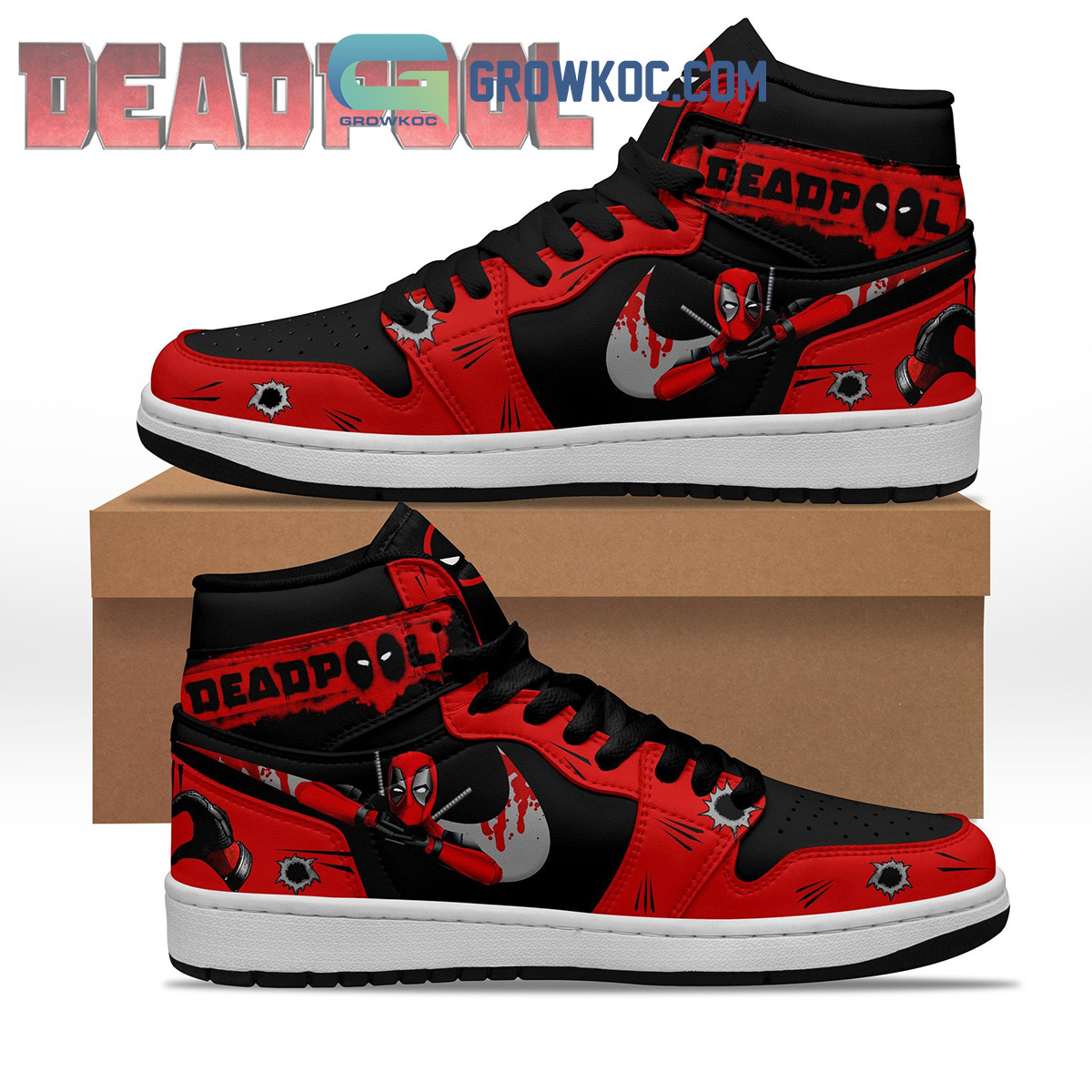 Deadpool Marvel Disney Air Jordan 1 Shoes2B1 0vsTY