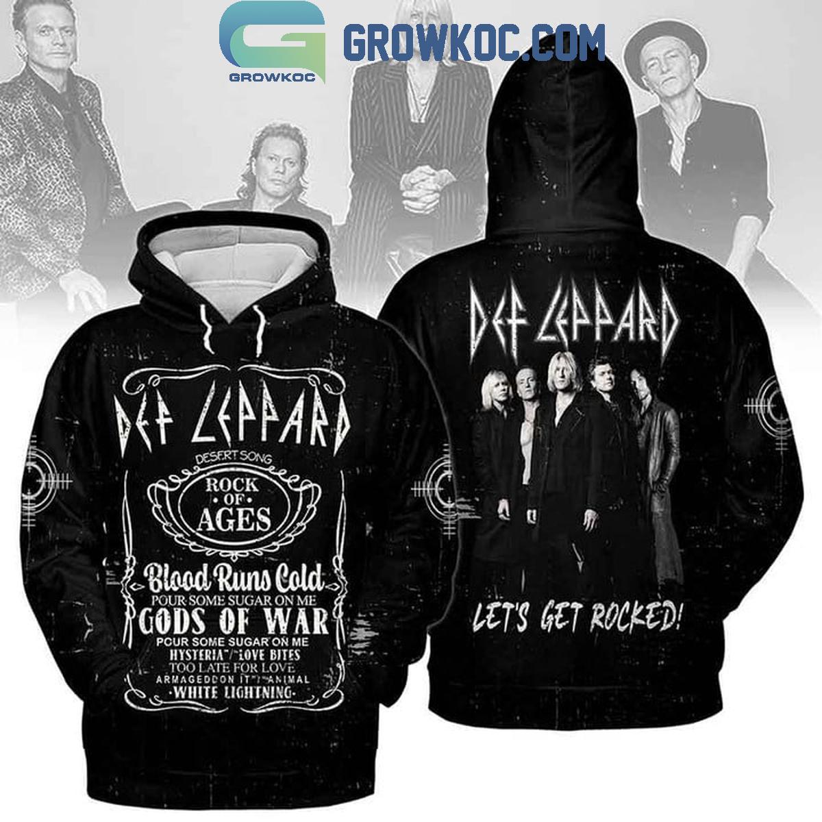 Def Leppard LetE28099s Get Rocked Blood Runs Cold God Of War Hoodie T Shirt 1 nc21j