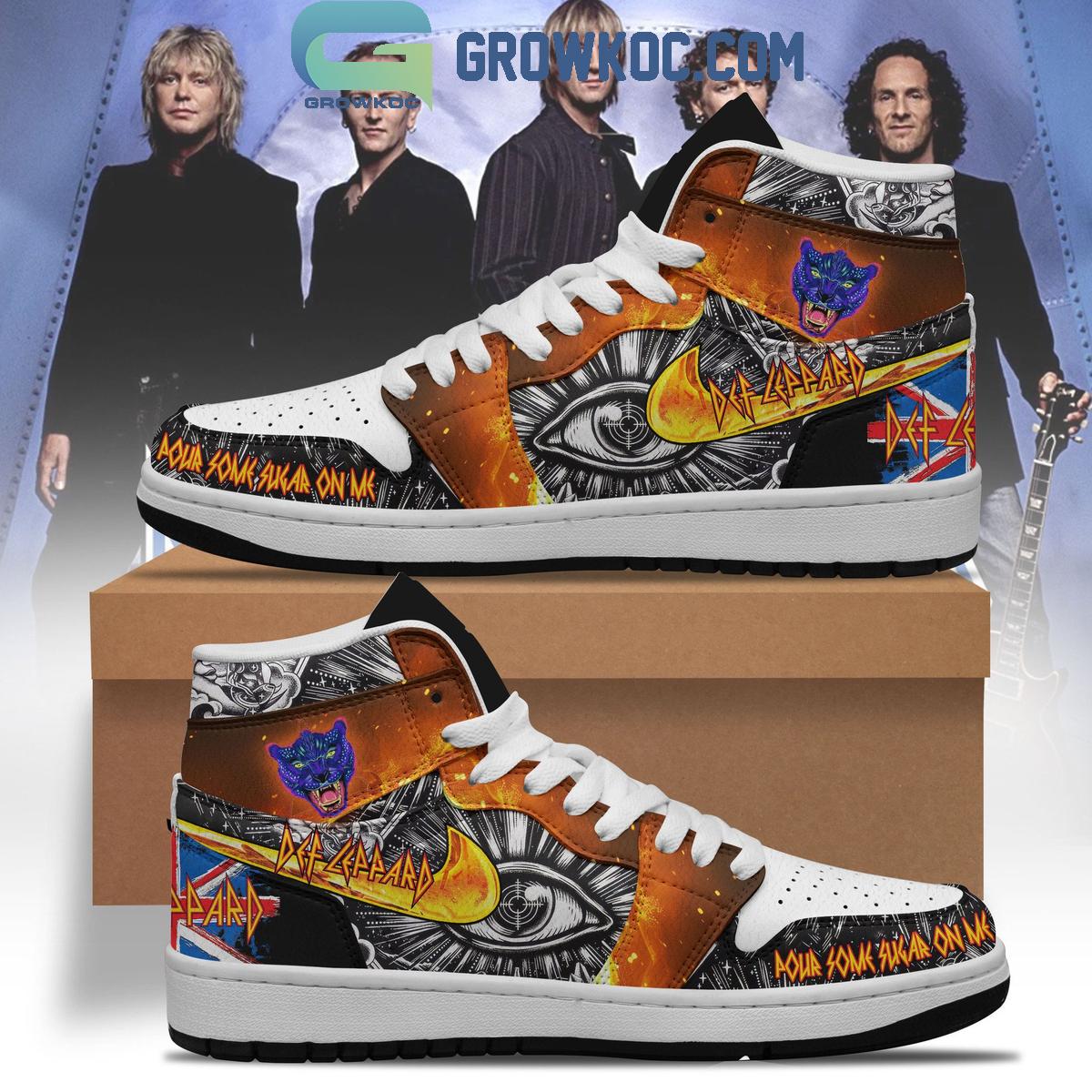 Def Leppard Pour Some Sugar On Me Air Jordan 1 Shoes 1 cXyWq