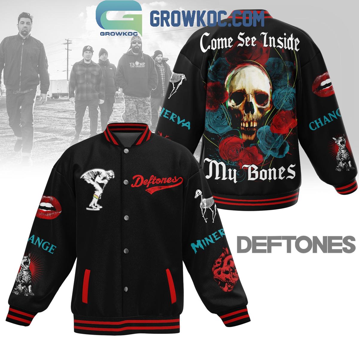 Deftones Come See Inside My Bones Fan Baseball Jacket 1 jcn7c