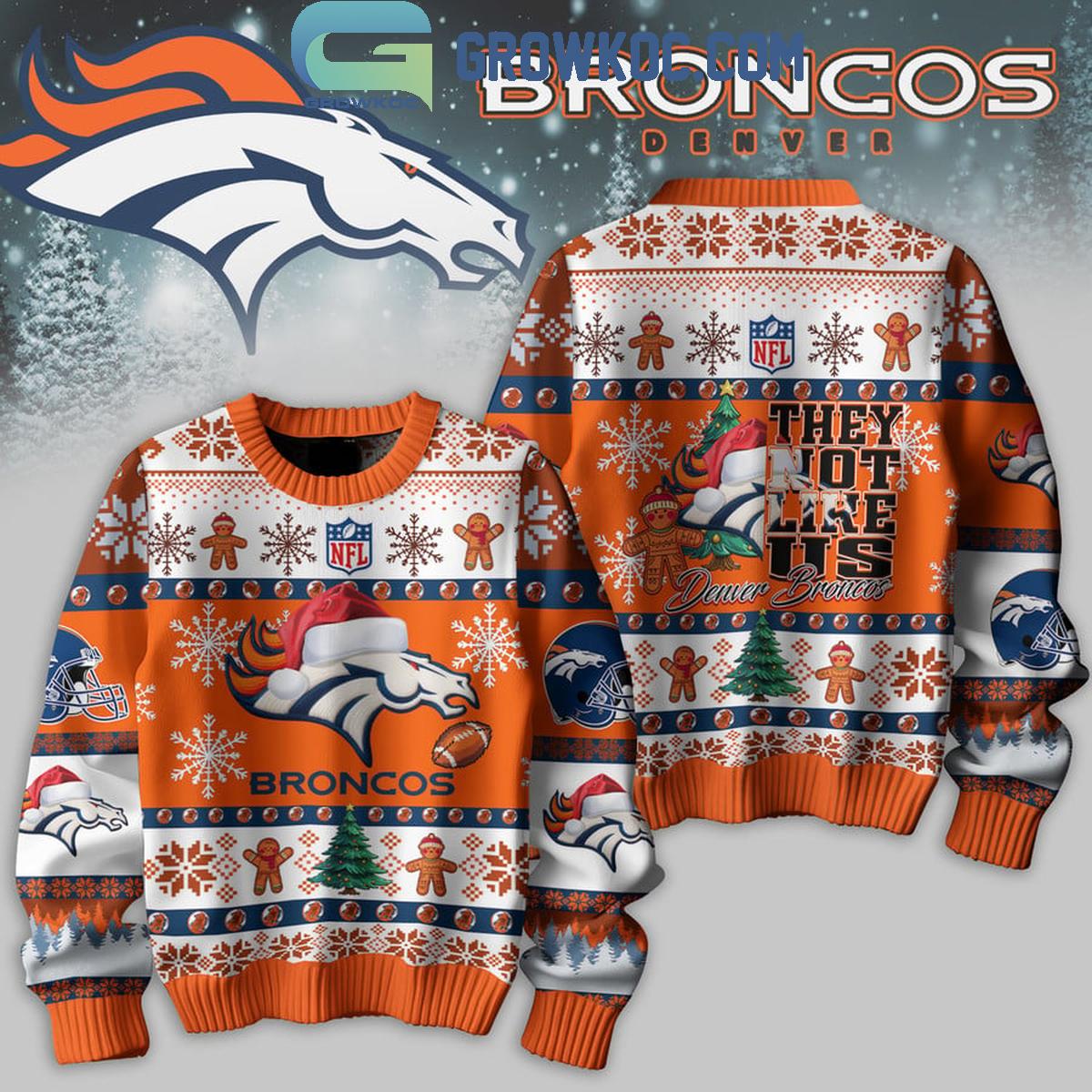Denver Broncos 2024 They Not Like Us Broncos Christmas Ugly Sweater 1 HCDEH