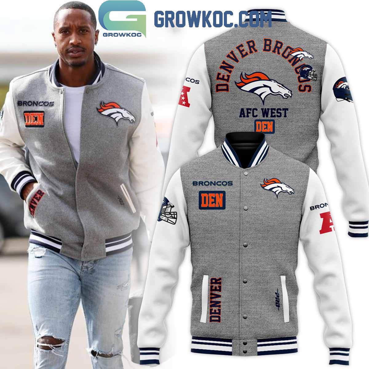 Denver Broncos AFC West Go Den 2024 Baseball Jacket 1 ncxZD